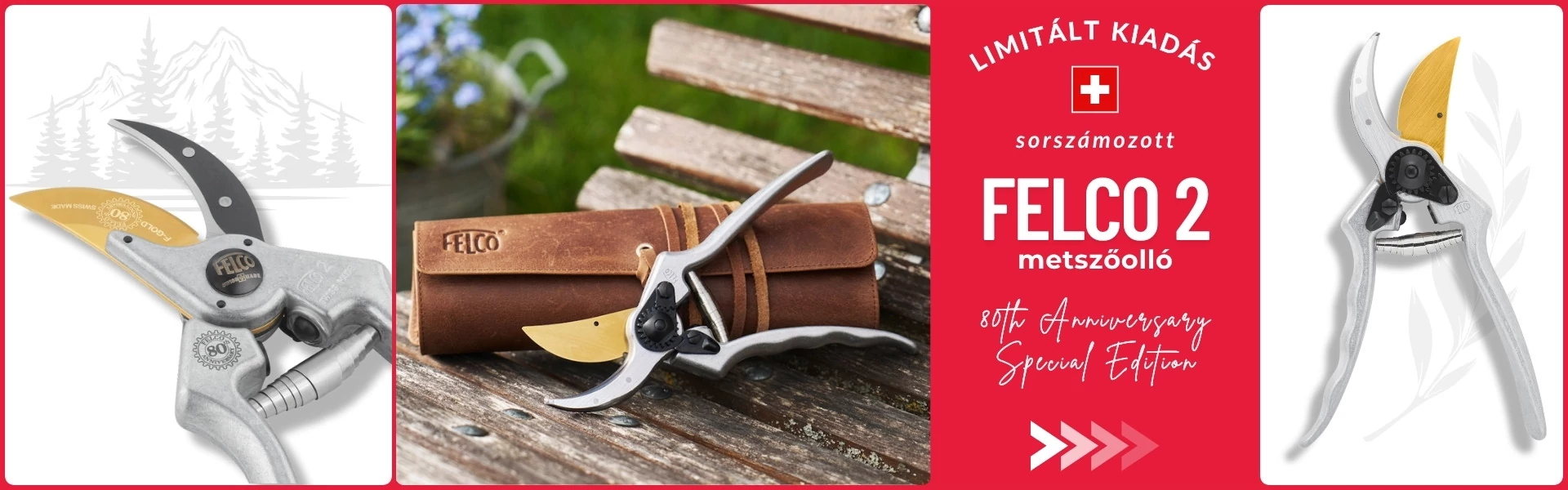 FELCO 2 metszőolló – 80th Anniversary Special Edition
