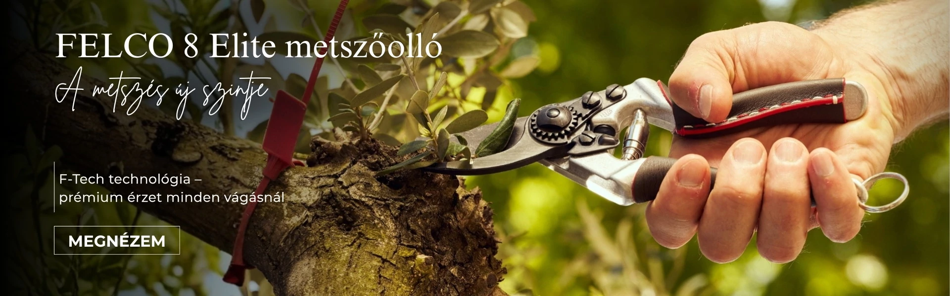  FELCO 8 ELITE metszőolló (jobbkezes, nagy méret)